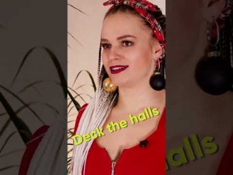 Переклад Різдвяних хітів. Частина 3 - Deck the halls . Уроки англійської з Mari Bu.