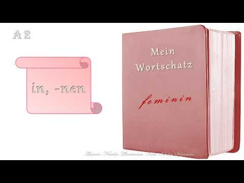 4. Словарный запас по немецкому уровня A2. Feminin. Окончание -IN и другие. 4. Словарный запас по немецкому уровня A2. Feminin. Окончание -IN и другие.