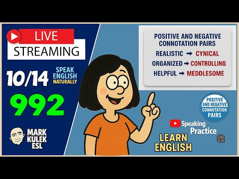 Learn English &rarr; Live Stream English Class with Mark Kulek ESL