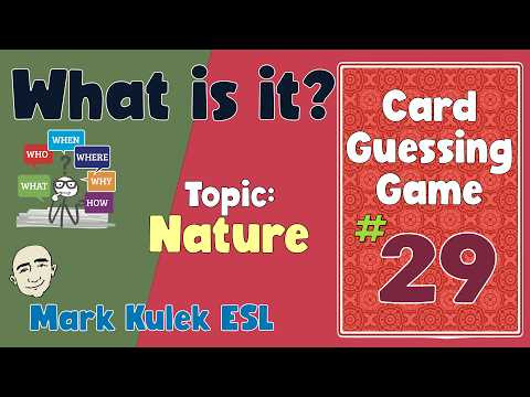 What is it? (nature) | Fluency Practice - Mark Kulek ESL