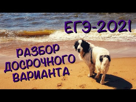 Разбор досрочного варианта ЕГЭ-2021