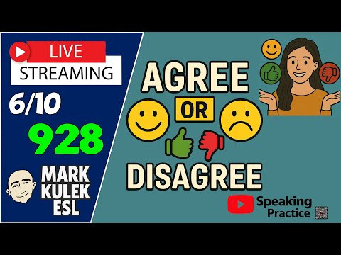 Speak English | Live Stream English Class with Mark Kulek ESL Speak English | Live Stream English Class with Mark Kulek ESL