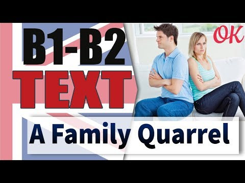 A Family Quarrel - семейная ссора | Intermediate English Dialogue | OK English