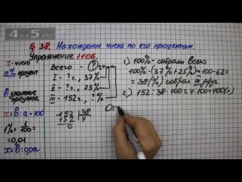 Упражнение № 1106 &ndash; Математика 5 класс &ndash; Мерзляк А.Г., Полонский В.Б., Якир М.С.