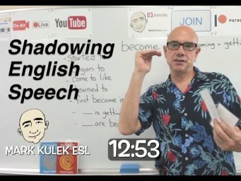 Become (begin doing) - shadowing English speech | Mark Kulek - ESL