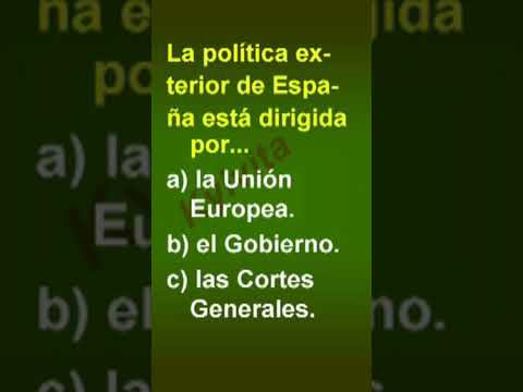 La pol&iacute;tica exterior de Espa&ntilde;a est&aacute; dirigida por...