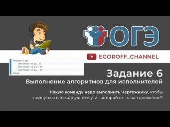Задача 6 ОГЭ информатика ЧЕРТЁЖНИК