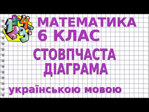 СТОВПЧАСТА ДІАГРАМА. Відеоурок | МАТЕМАТИКА 6 клас