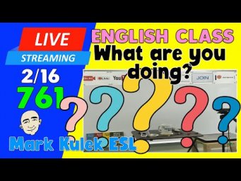 By The Time (past perfect tense) | Live Stream English Class #761 with Mark Kulek ESL