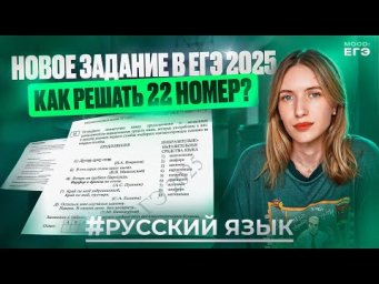 НОВОЕ 22 ЗАДАНИЕ В ЕГЭ 2025 ПО РУССКОМУ ЯЗЫКУ / РАЗБОР ТЕРМИНОВ / КАК РЕШАТЬ?