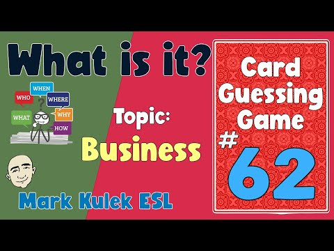 What is it? (business) | Fluency Practice - Mark Kulek ESL