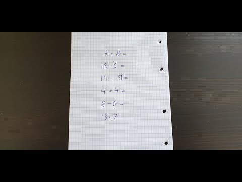 Анализ примера и выбор алгоритма, часть 11. Математика 1 класс.