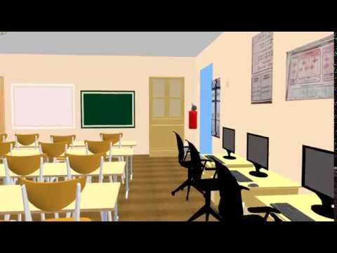 3D модель кабинета информатики школа №7 Богородск