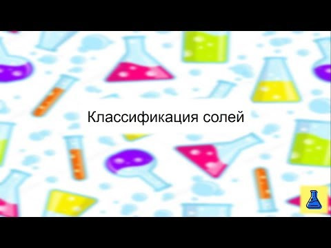 Классификация солей. Химия 8 класс