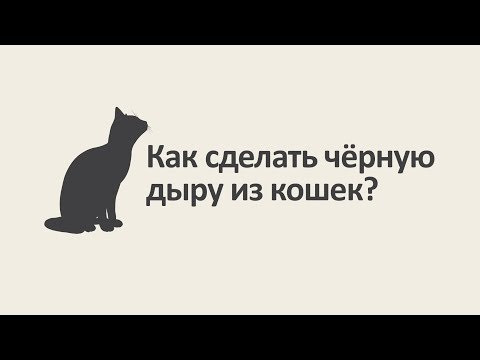 Как сделать чёрную дыру из кошек? [MinutePhysics]