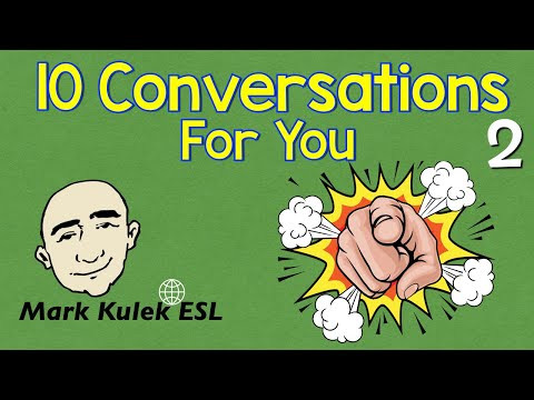 10 Short Conversations - people talking (English practice) | Mark Kulek - ESL