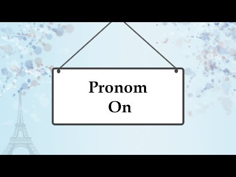 Местоимение on во французском языке; pronom on Местоимение on во французском языке; pronom on