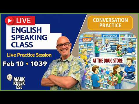 English Practice: Live English Class with Mark Kulek ESL