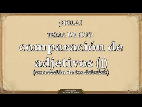 Упражнения по мини-уроку N&deg; 29(1): correcci&oacute;n de los deberes