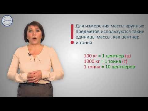 Единицы массы  Килограмм, грамм, тонна, центнер