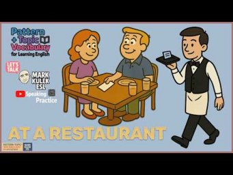 At A Restaurant &rarr; Can I? | Learn English with Mark Kulek