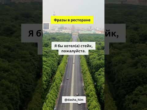Фразы для общения в ресторане на немецком языке  #разговорныйнемецкий #немецкийснуля  #немецкиеслова