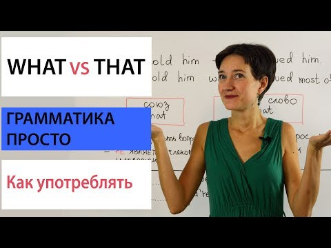 What или That. Что употреблять. Английская грамматика просто What или That. Что употреблять. Английская грамматика просто
