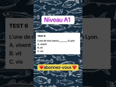 Test 6 Niveau A1 #французскийпополочкам #урокифранцузького #французский #учитьфранцузский #репетитор Test 6 Niveau A1 #французскийпополочкам #урокифранцузького #французский #учитьфранцузский #репетитор