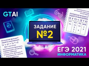 Информатика ЕГЭ 2021 | Задание 2 | Булева алгебра