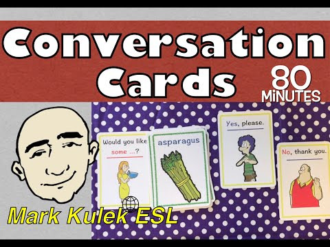Conversation Cards - food, at home, family + More | Mark Kulek - ESL
