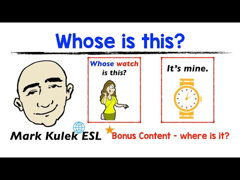 Whose Is This? - It's Mine + (Where is it?) | Mark Kulek - ESL Whose Is This? - It's Mine + (Where is it?) | Mark Kulek - ESL