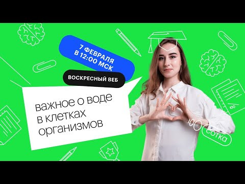 Важное о воде в клетках организмов | ЕГЭ БИОЛОГИЯ 2021 | Онлайн-школа СОТКА
