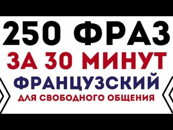 ФРАНЦУЗСКИЙ ЯЗЫК 250 ФРАЗ ЗА 30 МИНУТ ДЛЯ СВОБОДНОГО ОБЩЕНИЯ