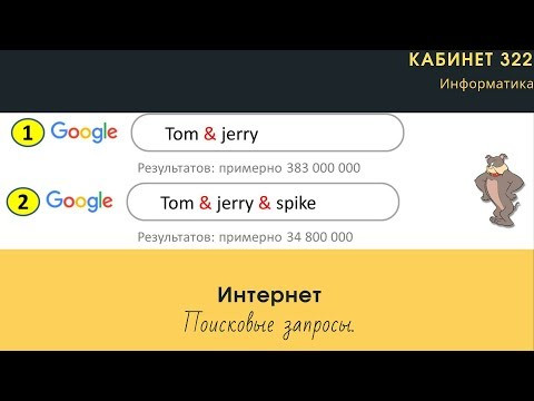 Интернет. Поисковые запросы. "И" и "ИЛИ".