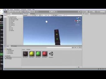 Создаём светофор в Unity и правильно сохраняем проект и сцену Д391 Rec 08 04 21