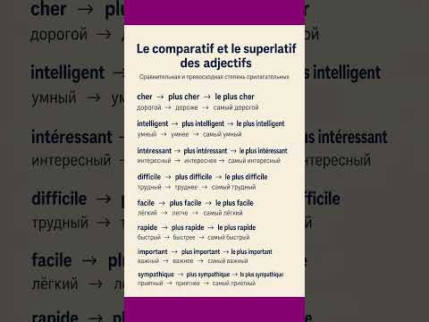 Le comparatif #французский #учитьфранцузский #французскийпополочкам Le comparatif #французский #учитьфранцузский #французскийпополочкам