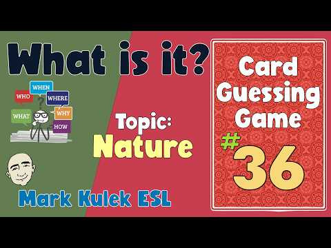 What is it? (nature) | Fluency Practice - Mark Kulek ESL What is it? (nature) | Fluency Practice - Mark Kulek ESL