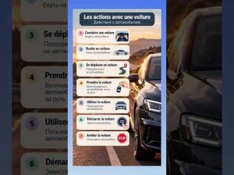 Conduire la voiture #французскийязык #французскийпополочкам #учитьфранцузский #урокфранцузский