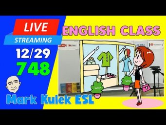 Shopping for Clothes | Live Stream English Class #748 with Mark Kulek ESL