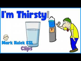 I'm Thirsty - drinks | English Speaking Practice (clips) - Mark Kulek ESL