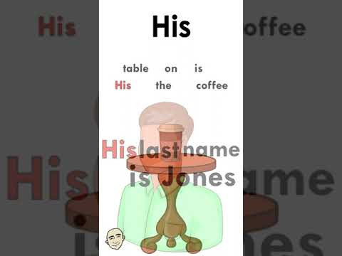 His - unscramble the sentence | #shorts | English speaking practice - Mark Kulek ESL