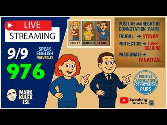 Learn English &rarr; Live Stream English Class with Mark Kulek ESL