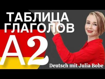 Глаголы А2 ТРЕНИРУЕМ И УЧИМ I Немецкий язык для всех #немецкийязыксюлиейбобе #немецкаяграмматика