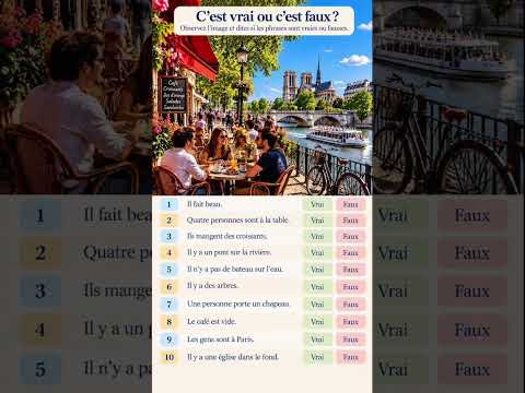 Vrai ou faux #французскийпополочкам #урокифранцузького #французскийонлайн #education