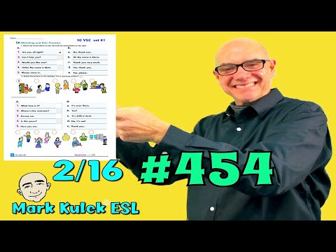 #454 10 Very Short Conversations (video & worksheet) - LiveStream Class | Mark Kulek ESL