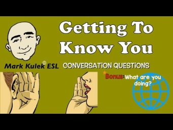 Conversation Questions + what are you doing? | Mark Kulek - ESL