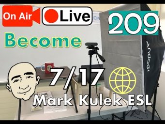 Become - Mark Kulek Live Stream Lesson  | #209 - English Practice - ESL
