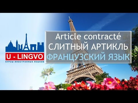 УРОК 14. Article contract&eacute;. СЛИТНЫЙ АРТИКЛЬ ВО ФРАНЦУЗСКОМ ЯЗЫКЕ.