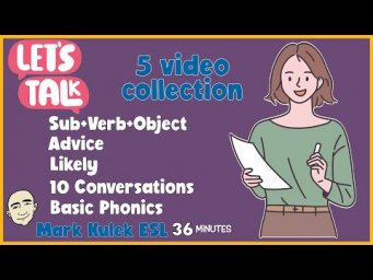 36 Minutes of English Speaking Practice (Talk in English) with Mark Kulek ESL