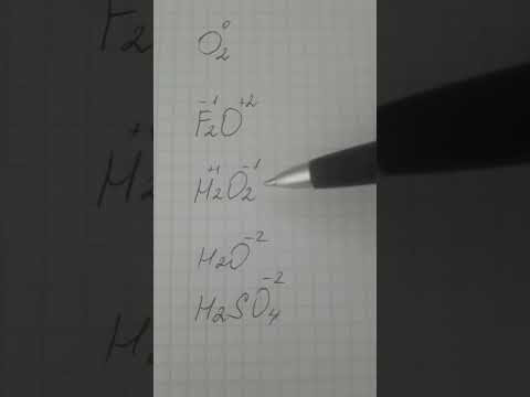 Степень окисления кислорода #shortsvideo